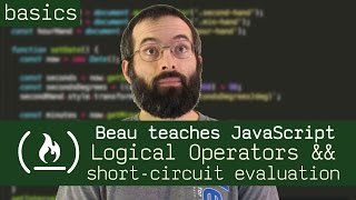 Logical operators &amp;&amp; TRICKS with short-circuit evaluation - Beau teaches JavaScript