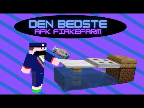 DEN BEDSTE FISKEFARM / TUTORIAL / dansk minecraft 1.16.