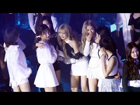 190123 블랙핑크(BLACKPINK) X 레드벨벳(Red Velvet) 친목 (Ending) 4K 직캠 by 비몽