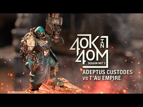 Adeptus Custodes vs Tau. DrRhino Challenges Nick! Warhammer 40k in 40m
