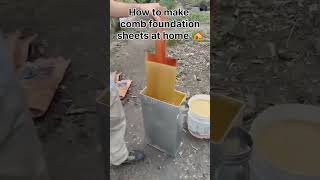 How to make bee wax sheets| Comb foundation wax sheets #bee