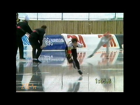 World Championships Sprint Inzell 1991 - 1000 m Høiseth - Hashimoto