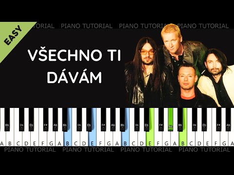 Lucie - Všechno ti dávám  (piano tutorial | klavír | akordy | noty | české písničky)