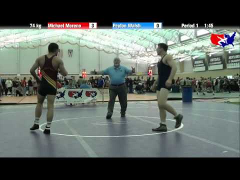Michael Moreno vs. Peyton Walsh at 2013 ASICS University Nationals - FS