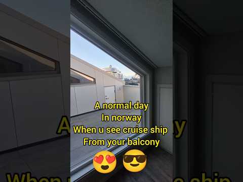 Thumbnail for random day in norway when u see cruise ship from your balcony #norwegianbliss #norway #nature#trend