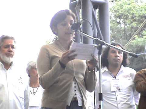 Raquel Dávila se pronuncia con un interesante y duro discurso en la Del. Cuauhtemoc