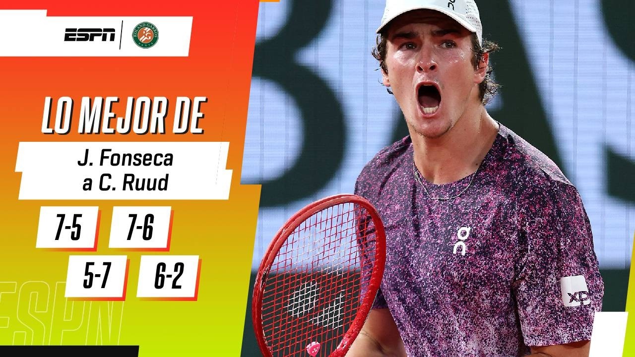 FONSECA VENCIÓ A RUUD EN UN PARTIDAZO E IRÁ ANTE MENSIK POR LOS CUARTOS DE ROLAND GARROS | RESUMEN
