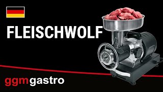 Commercial Electric Meat Mincer Size 12 - 200-240kg/h - 550 W - Mincing Plate 4.5mm + 10mm - with Cooling System