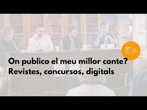 I Jornada sobre Narrativa Breu - On publico el meu millor conte?