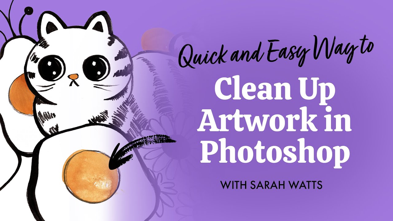 Quick and Easy Way to Clean Up Artwork in Photoshop!