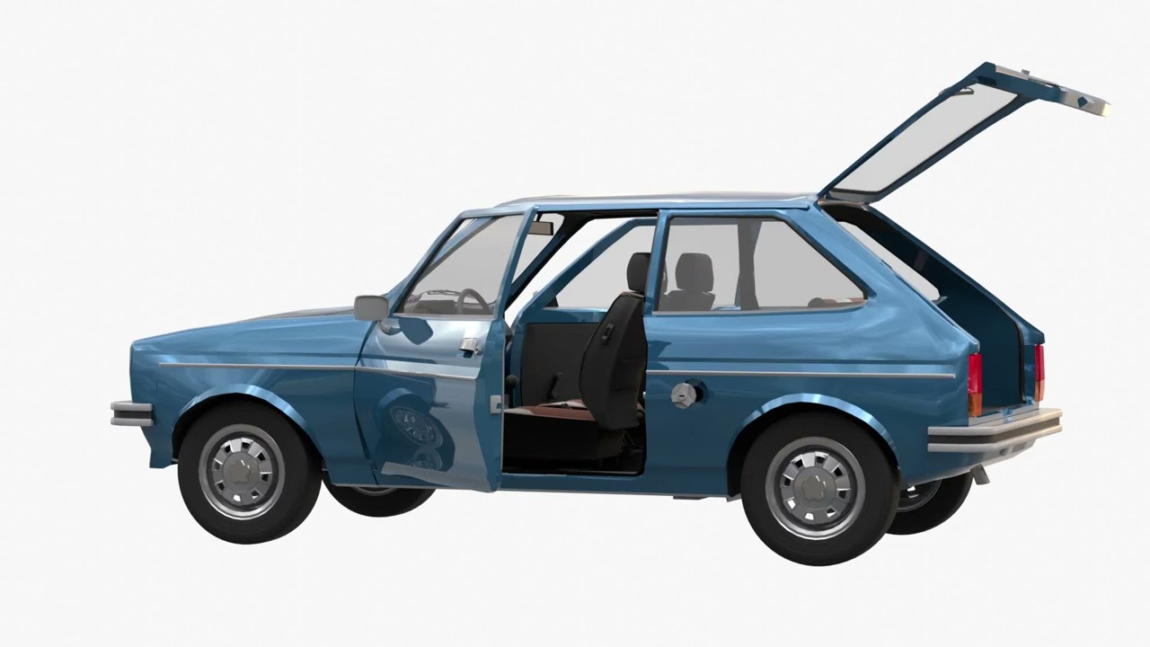 Fiesta Mk1 1978 3D Model