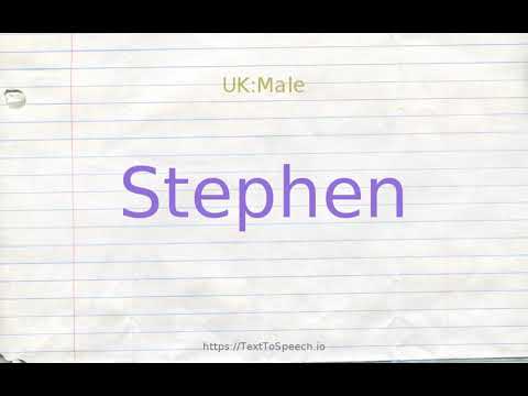 How to pronounce stephen