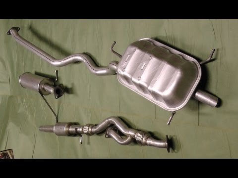 Replaced exhaust system on 2002 Hyundai Santa Fe.