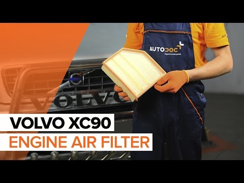 How to change Air Filter on VOLVO XC90 1 TUTORIAL | AUTODOC Video