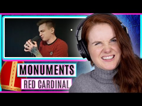 Vocal Coach react to Monuments - Cardinal Red (One Take Performance)