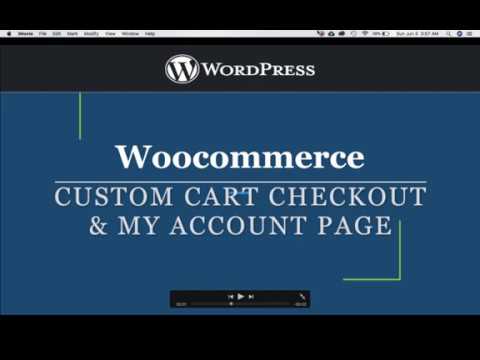 Customize Woocommerce Checkout Cart and Myaccount page | Wordpress
