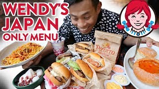 Trying Japan Wendy's First Kitchen Japan Only Menu | Japanese Fast Food
