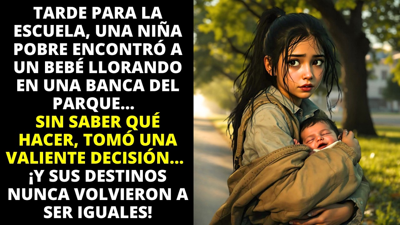 NIÑA POBRE ENCUENTRA A UN BEBÉ EN EL PARQUE Y UNA DECISIÓN VALIENTE CAMBIA SUS VIDAS PARA SIEMPRE.