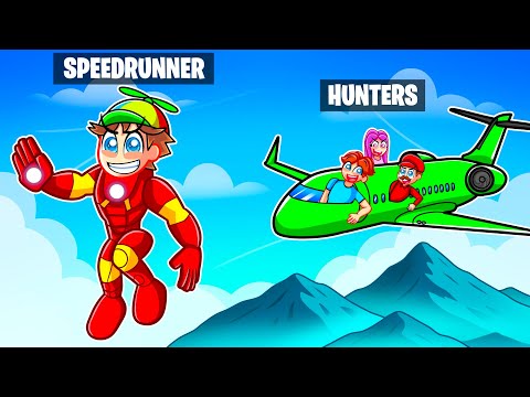 IRONMAN Speedrunner Vs Hunters In GTA 5...