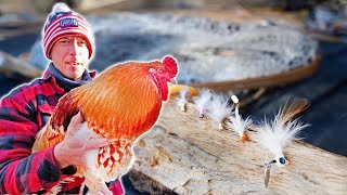 Making Fishing Lures with Chicken Feathers | THEY WORK!