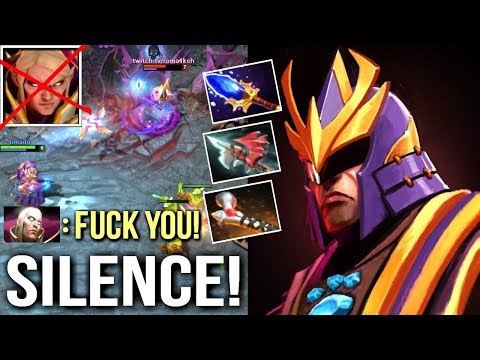 Badass Silencer Counter Invoker Mid 160% Pure Damage Build Epic Gameplay by Timado Dota 2