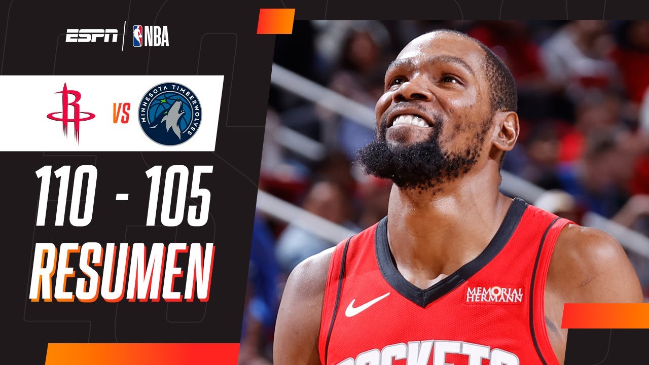 39 PUNTOS DE KEVIN DURANT PARA EL TRIUNFAZO DE LOS ROCKETS ANTE LOS TIMBERWOLVES EN LA NBA | RESUMEN