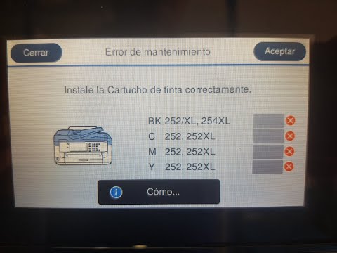 error de cartuchos en epson wf7710 / wf7720