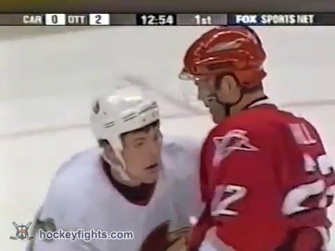 Sean Hill vs Mike Fisher Dec 7, 2002