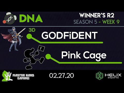 DNA S5:W9 - 3D | GODFiDENT (Roy, Lucina) Vs. Pink Cage (Game & Watch) - Winners R2