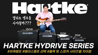 [베이스 앰프 구매 가이드] 몇와트 베이스 앰프를 사야될지 알려드립니다. 하케 앰프 출력별 앰프 테스트! #hartke #베이스앰프 #투데이스기어 #todaysgear #프리버드