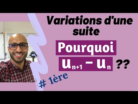 Direction of variations of a sequence: Course