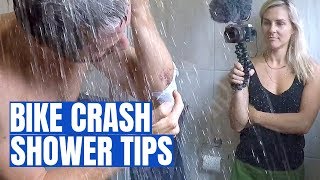 How to Shower After Crashing Your Bike