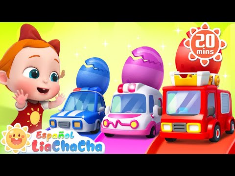 Autitos de Juguete en Huevos Sorpresa | LiaChaCha en Español - Canciones Infantiles