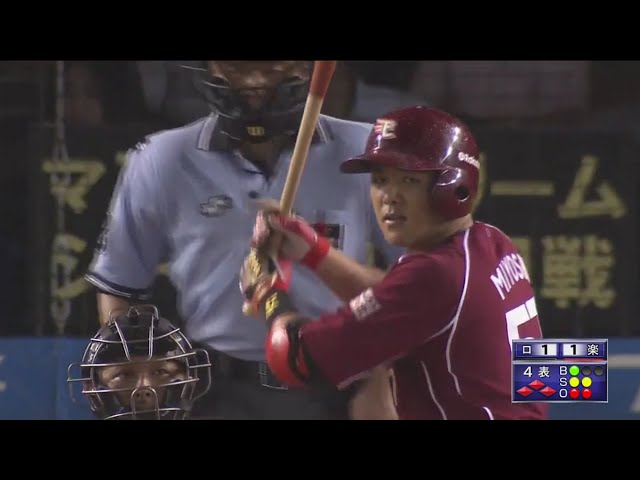 【4回表】うまく逆方向へ!! イーグルス・三好の勝ち越しタイムリー!! 2017/7/4 M-E