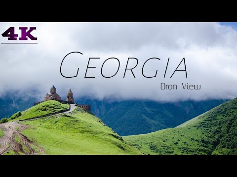 Flying over Georgia (4K UHD) Beautiful nature with relaxatio music
