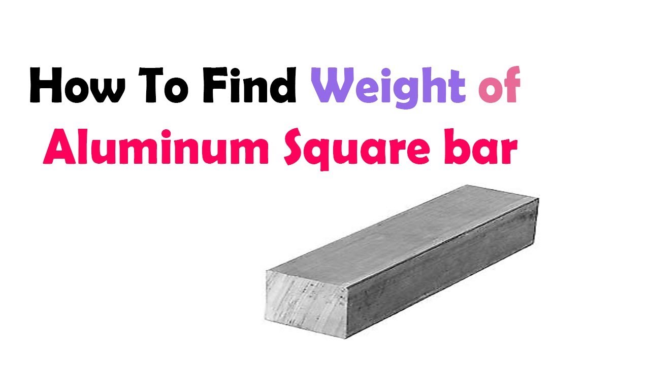 How to calculate section weight of aluminum? Tipseri