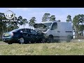 What happens when a Van crashes with a 1ton load in the back? | Fifth Gear