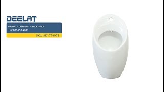 Urinal - Ceramic - Back Spud - 13
