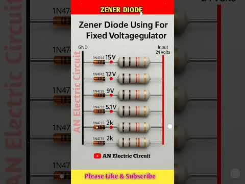 Zener Diode Using For Fixed Voltage Regulator | #diode #zenerdiode #circuit #resistor #shorts