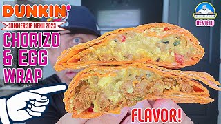 Dunkin' Chorizo & Egg Wrap Review! 🐖🍳🌯| Summer Sips Menu | theendorsement
