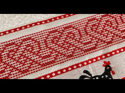 #187 Oitinho - Corações Entrelaçados #bordadoparainiciantes #panodecopa