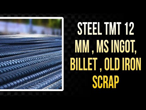 Steel TMT 12 MM , MS ingot, Billet, old Iron scrap