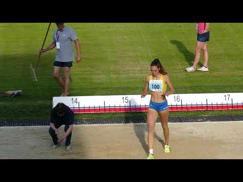 Eva Pepelnak (SLO) 13.68 Triple Jump 2. Place  Slovenian Championships Kranj 2021