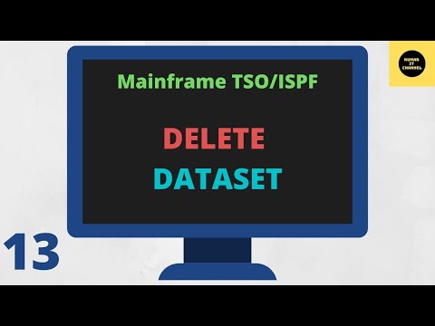 Delete Dataset in TSO/ISPF -Mainframe TSO/ISPF Tutorial - Part 13