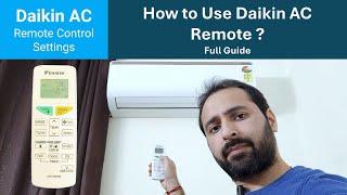 Daikin AC Remote Control | How to Use Daikin AC Remote | Daikin Ac Remote Settings 2024 |Daikin FTHT