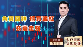 內資回神 櫃買連紅技嘉走強｜大戶羅盤籌碼動能 ｜謝宗霖 (圖)