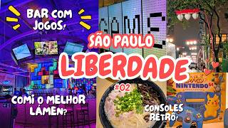 Bar geek em São Paulo! Jogos retrô, exposição gratuita na Paulista & Jantar na Liberdade!