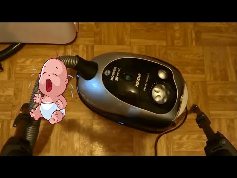 Usisavač zvuk za bebe, bijeli šum (jedan sat)