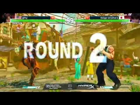 [SFV]ELEAGUE GroupB Gllty vs ウメハラ(Daigo Umehara)  スト5