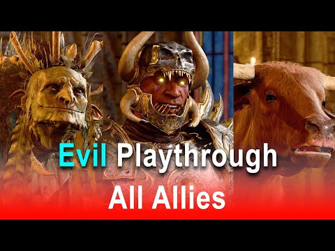 Baldur's Gate 3: All Evil Allies Before The Final Battle